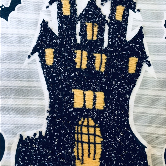 3 Halloween Embroider Haunted House Kitchen Towels - Picture 3 of 13